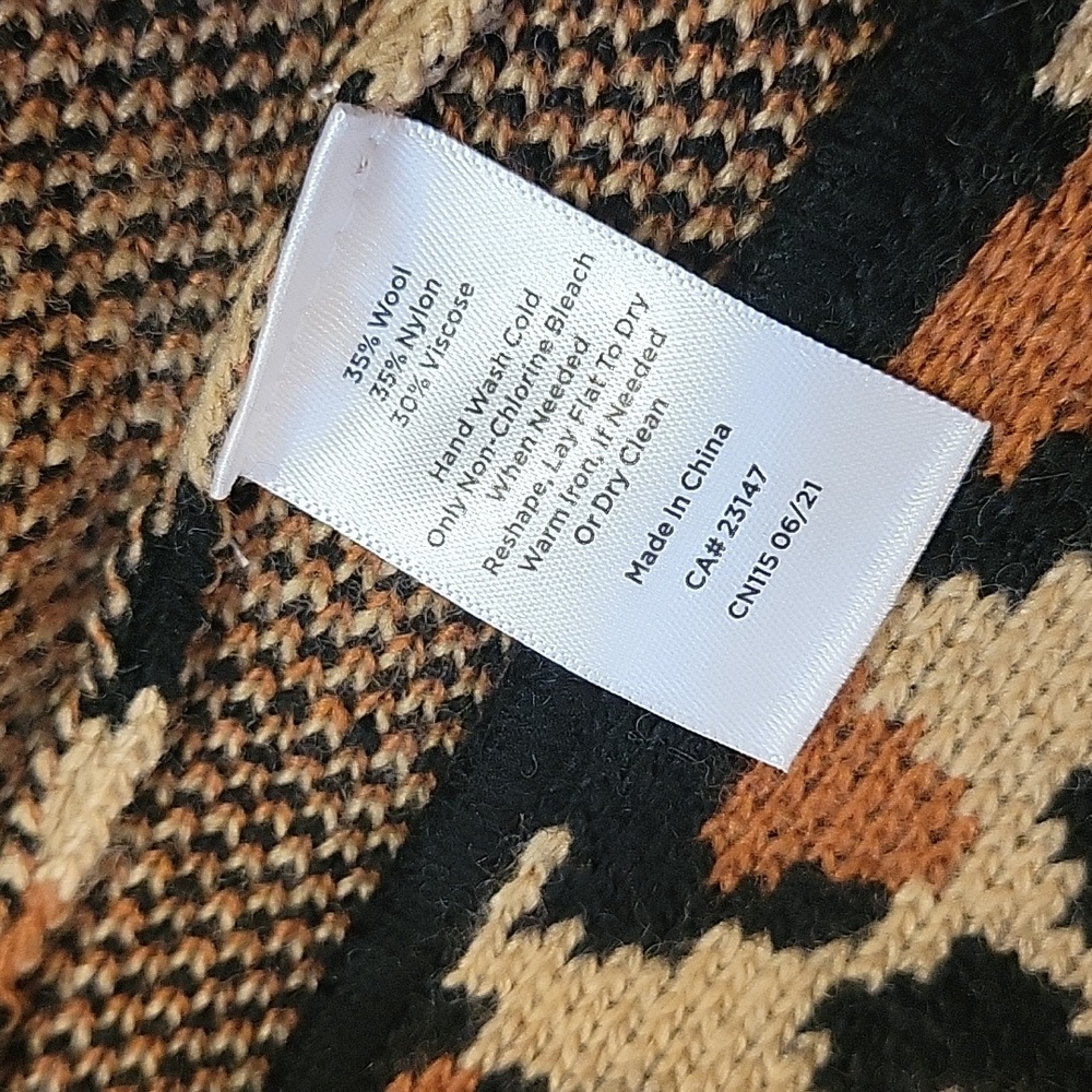 Talbots Open-Front Leopard Print Cardigan/Knit Bl… - image 5